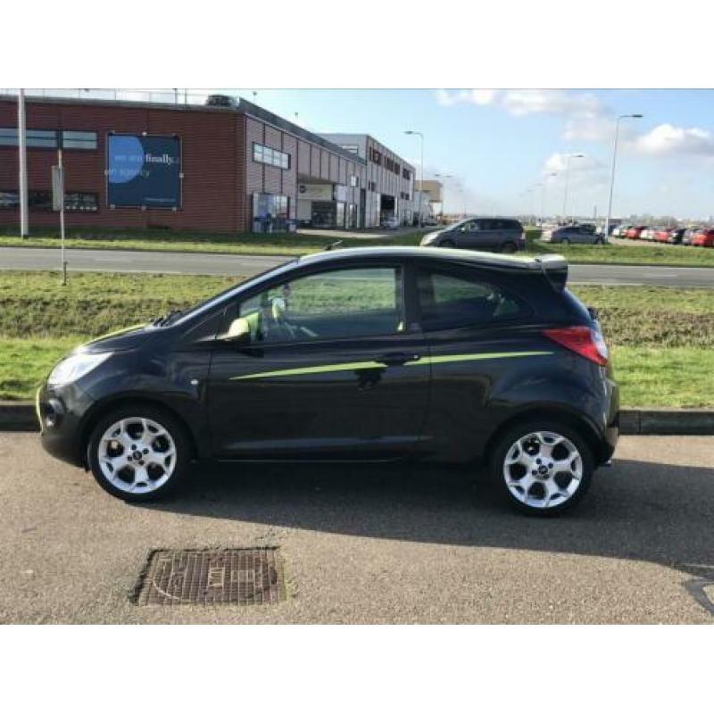Ford KA 1.2 51KW 2011 Zwart- FULL OPTIONS UNIEK IN NL!