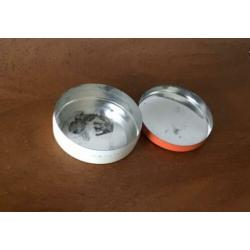 Mickey en Mimi Mouse rond, oud blikje