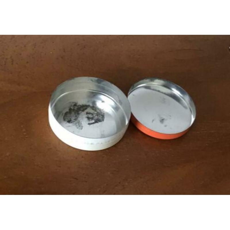 Mickey en Mimi Mouse rond, oud blikje
