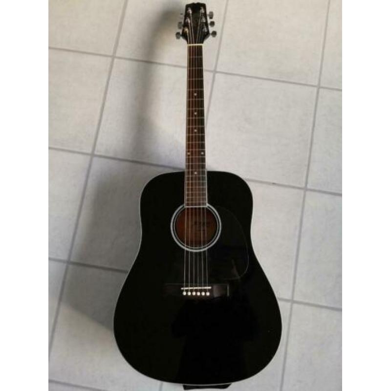 Morgan w-104bk akoestische gitaar stealstring