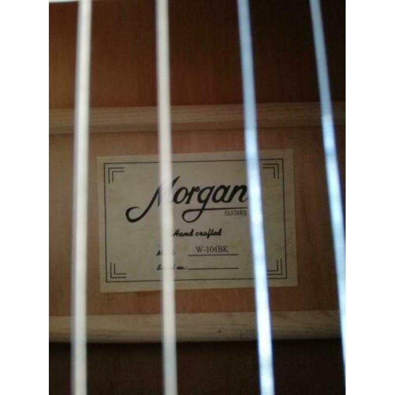 Morgan w-104bk akoestische gitaar stealstring