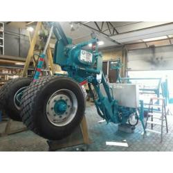 Kabel ploeg leiding leg machine.