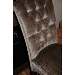exclusief velours gecapitonneerd stoel Eichholtz