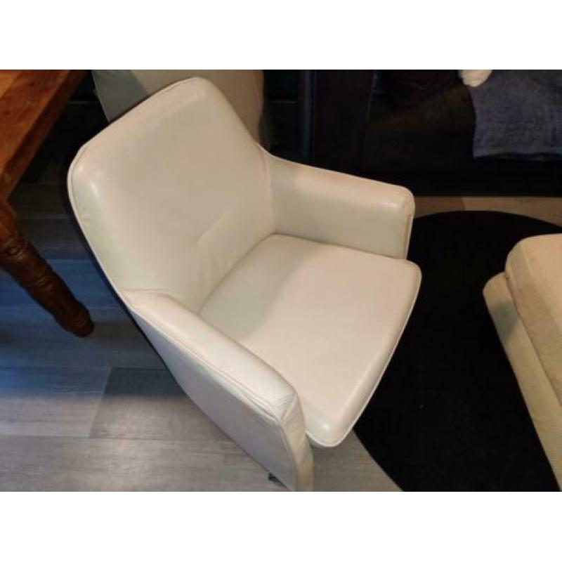 Wit nubuck leren stoelen te koop