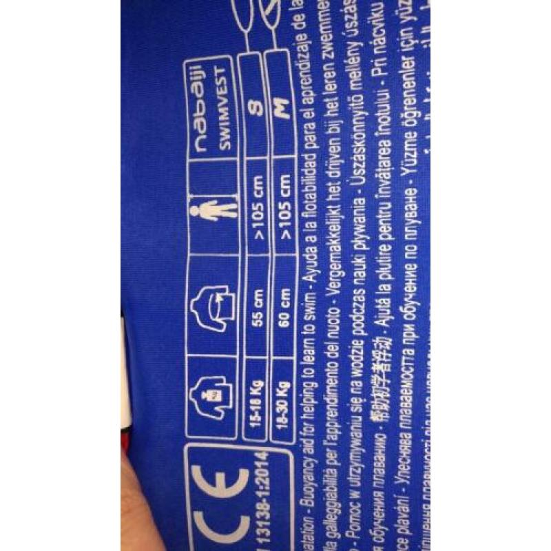 Zwemvest kind, 18-30 of blauw