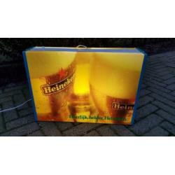dubbelzijdige Heineken lichtbak bier reclame lamp bar cafe
