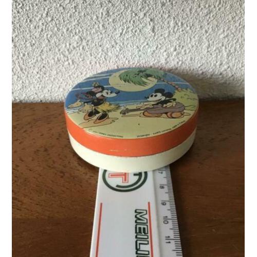 Mickey en Mimi Mouse rond, oud blikje