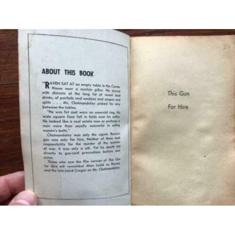 Graham Greene This gun for Hire 1945 second printing