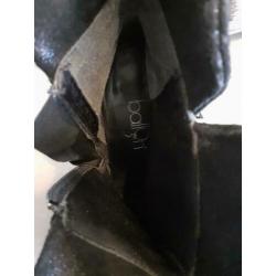 Korte laarsjes pumps zwart LE BALLON mt 37 hakken ankle boot