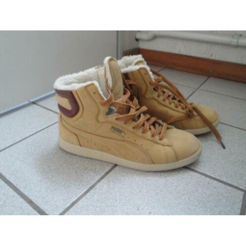 Beige leren sportschoenen PUMA maat 40 (nieuwstaat)