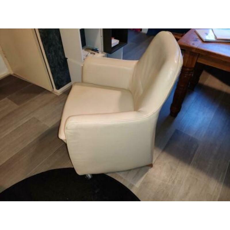 Wit nubuck leren stoelen te koop