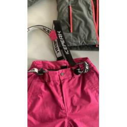 Ski broek / skibroek icepeak maat 116 roze