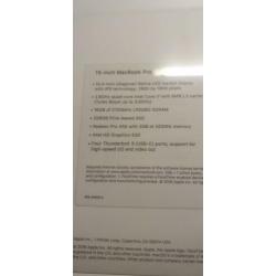 MacBookPro 15Inch Retina 2016 i7 2,6Ghz Touchbar 16gb/256GB