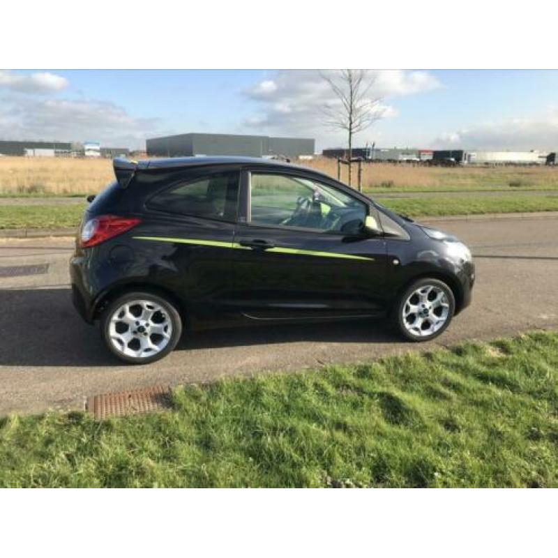 Ford KA 1.2 51KW 2011 Zwart- FULL OPTIONS UNIEK IN NL!
