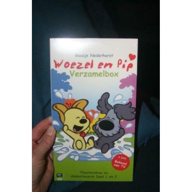 Woezel en Pip DVD 3 in 1 verzamelbox NIEUW.