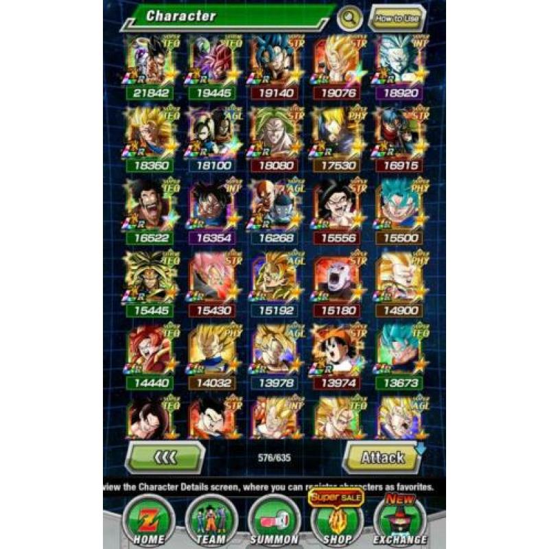 Dokkan battle account.