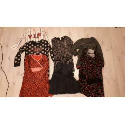 35 stuks kleding meisje maat 122-128 diverse goede merken!