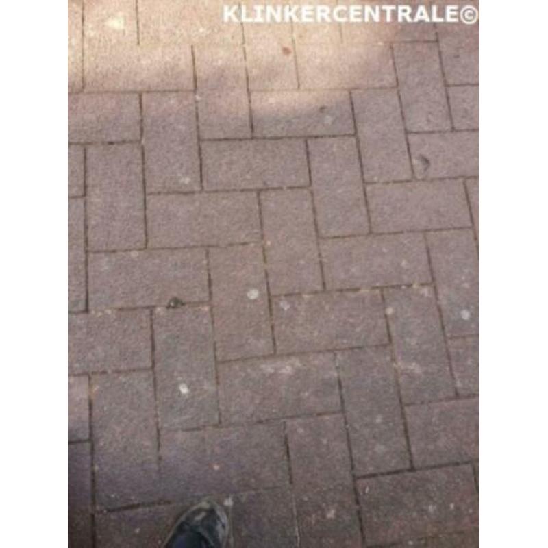 ROOIKORTING 350m2 rood en grijs 15x30x8cm betonklinkers tege