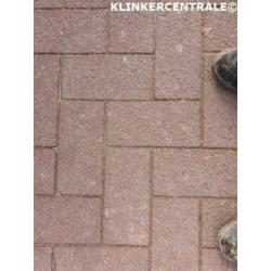 ROOIKORTING 350m2 rood en grijs 15x30x8cm betonklinkers tege