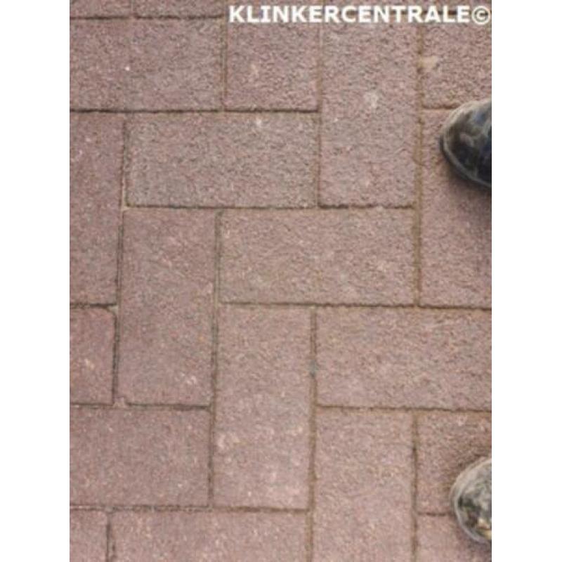 ROOIKORTING 350m2 rood en grijs 15x30x8cm betonklinkers tege