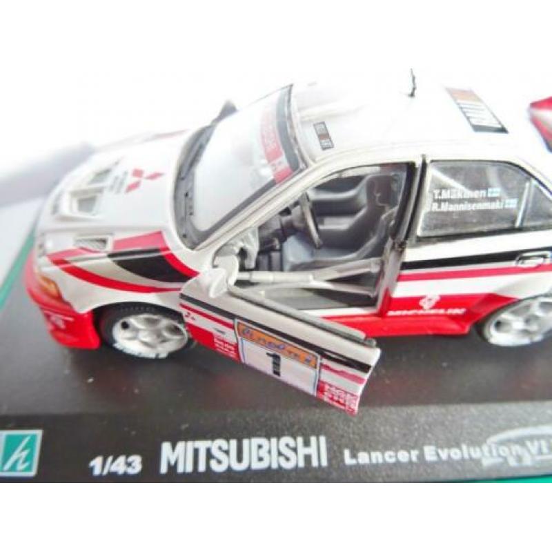 Cararama Mitsubishi Lancer Evolution V1 WRC 1/43 Rally Car