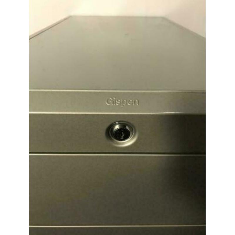 3 x Ladeblok Gispen, aluminium, 1 pennenlade, 3 lades