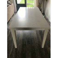Stevige white wash eettafel voor 6 personen