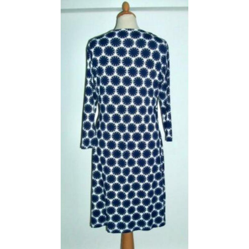Nieuwe blauw witte jurk van Kyra & Ko maat XL valt als 42