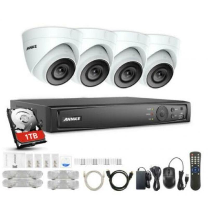 Beveiligingscamera POE IP ONVIF H265+ 8MP 4K 5MP camera's