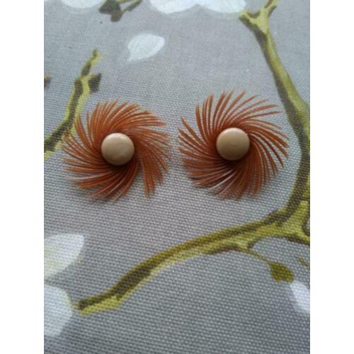Vintage clip oorbellen