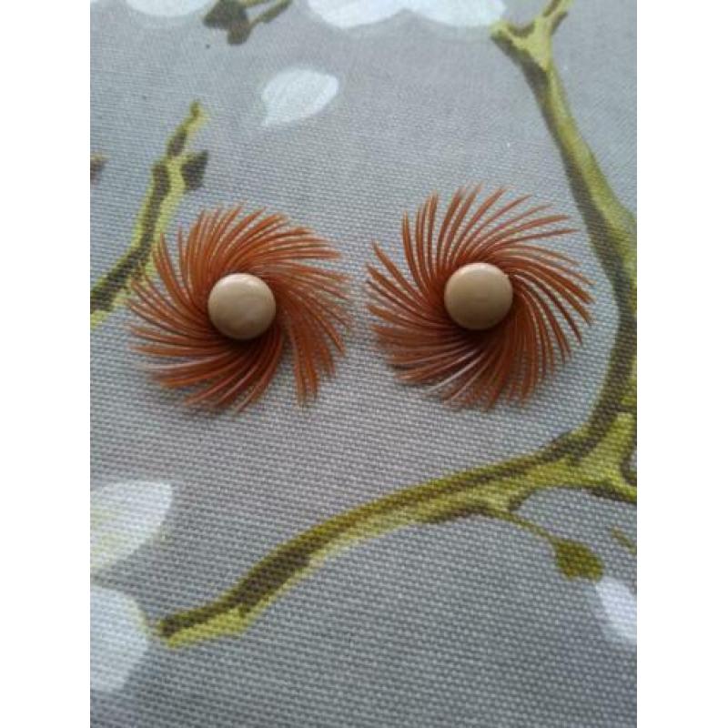 Vintage clip oorbellen