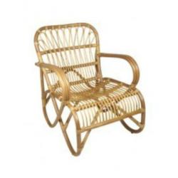 Rotan stoel Belse retro - super trendy rieten fauteuil