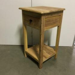 Ladekastje - 40 x 40 cm - massief teak - 1 lade - TTM Wonen