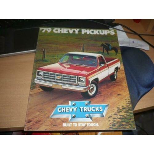 USA Folder CHEVY PICKUPS modellen 1979