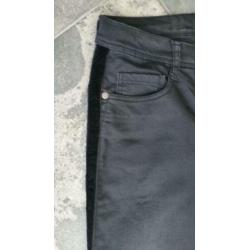 Dream star – zwarte stretch broek maat 38 zwart fluweelachti