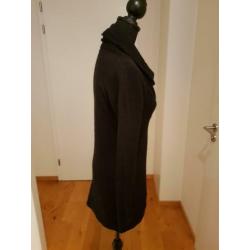 Zwart asymetrisch vest Only maat S met glittertje