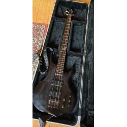 ESP LTD F-154DX basgitaar 4 snarig zwart