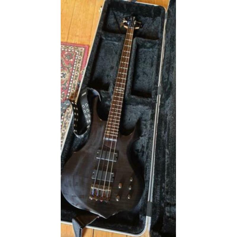 ESP LTD F-154DX basgitaar 4 snarig zwart