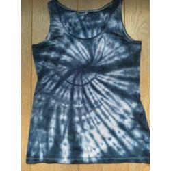Hippie festival: uniek geverfd tie dye shirt 42 ibiza -boho