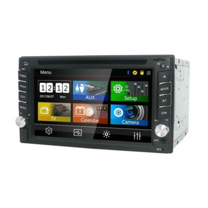 Dubbel 2 din autoradio met navigatie radio bluetooth NIEUW!