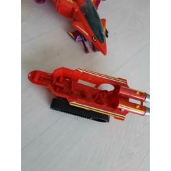 Manta Force spaceship red venom vintage speelgoed