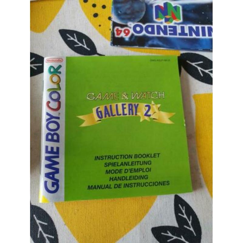 Nintendo GameBoy color cib Game & Watch Gallery 2