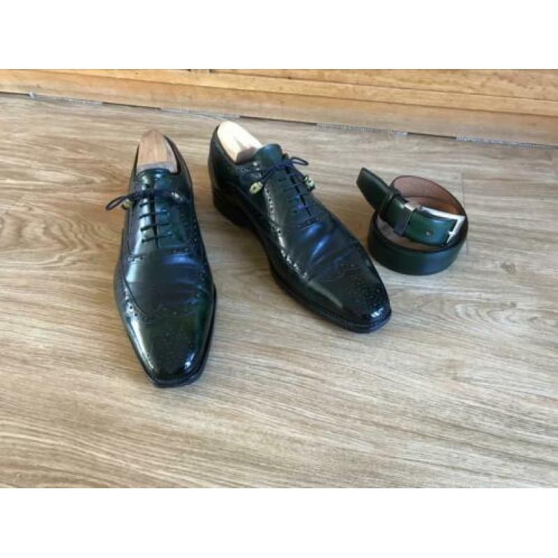 Van Bommel herenschoenen maat 10 met bijpassende riem
