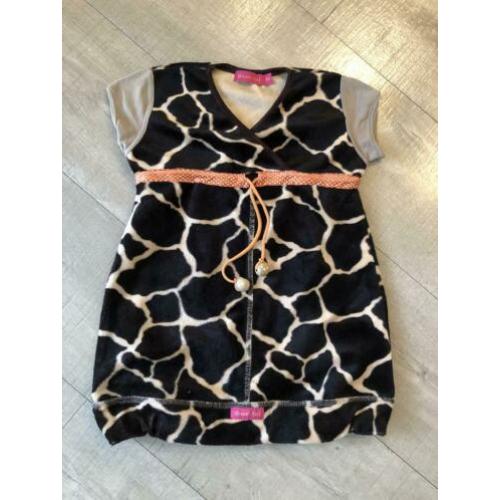 Kiezeltje kiezel-tje jurkje dierenprint giraffe 86/92