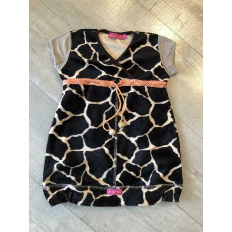 Kiezeltje kiezel-tje jurkje dierenprint giraffe 86/92