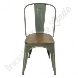 Stoere industriële Stoel "Hunter", robuust, vintage stoel
