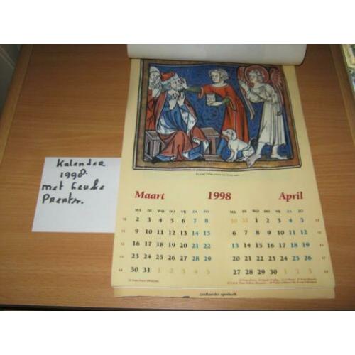 Kalender 1998 mooie prents erin
