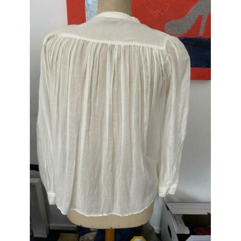 Hunky Dory blouse ecru met parels maat M ZGAN!