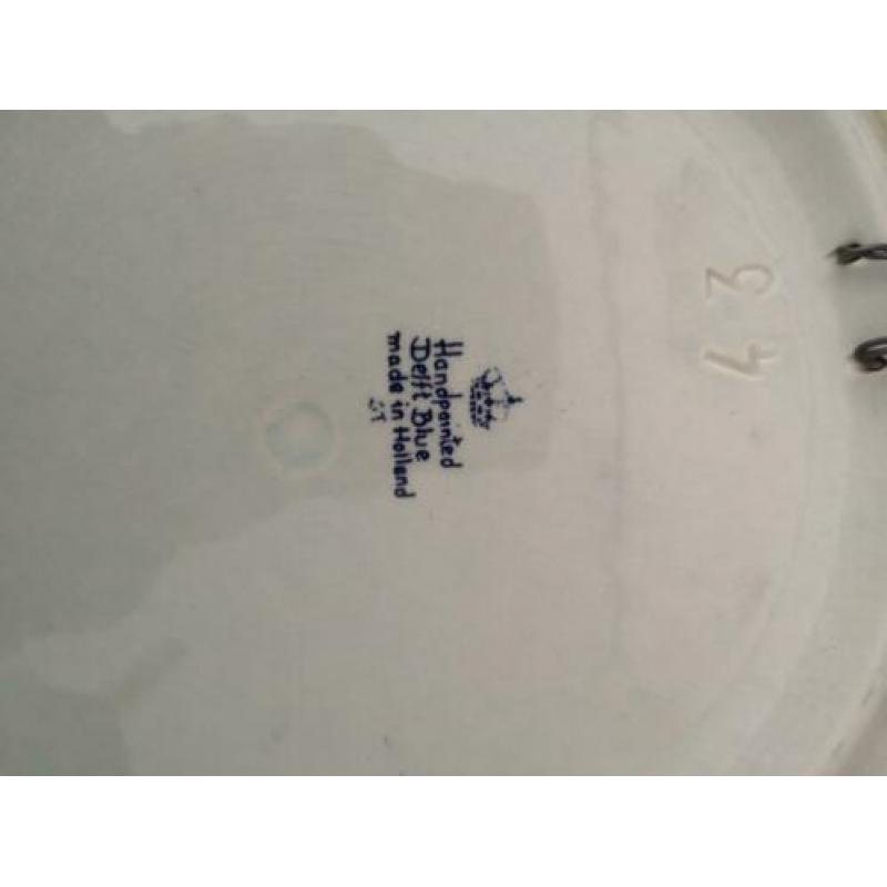 Delf blauw 40 cm €20 per stuk.