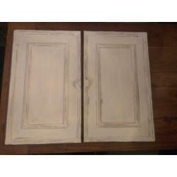 Toffe brocante wit houten luikjes